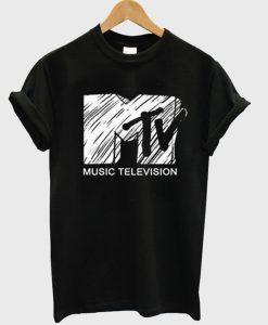mtv logo sketch t shirt