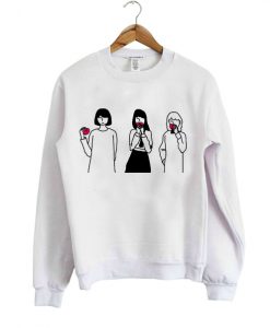 peach pale fashion pretty sweatshirt