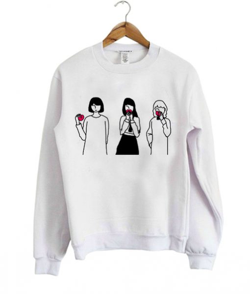 peach pale fashion pretty sweatshirt