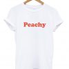 peachy white t shirt