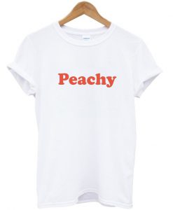 peachy white t shirt