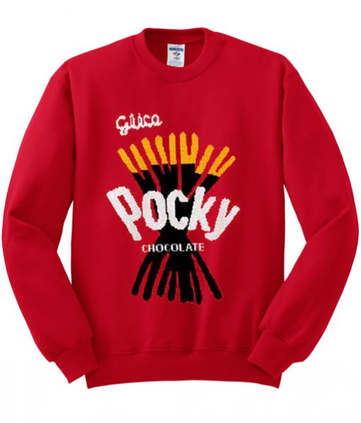 pocky chocolate sweatshirt