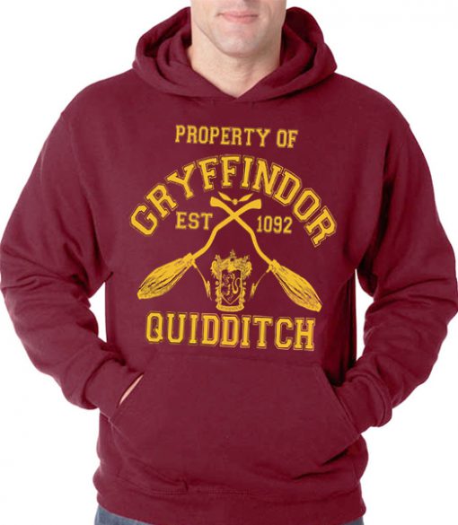 property of gryffindor quidditch hoodie