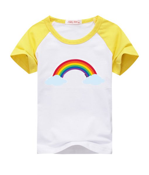 rainbow baseball t-shirt