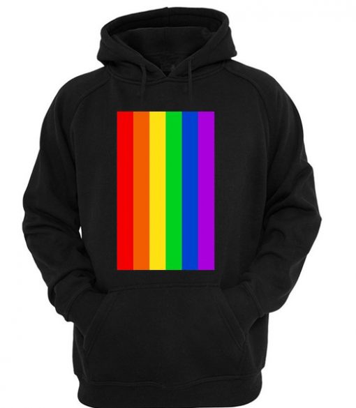 rainbow line hoodie