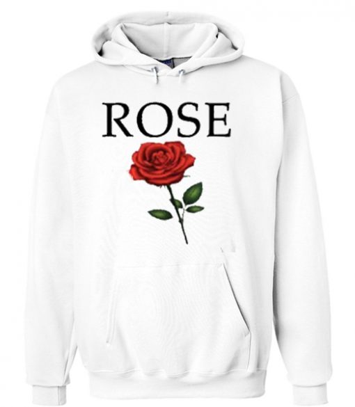 red rose flower hoodie