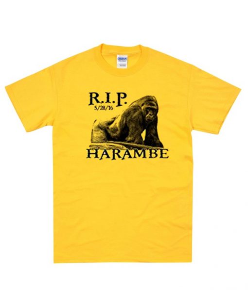 rip harambe t-shirt