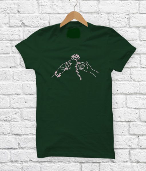 rose hands t-shirt