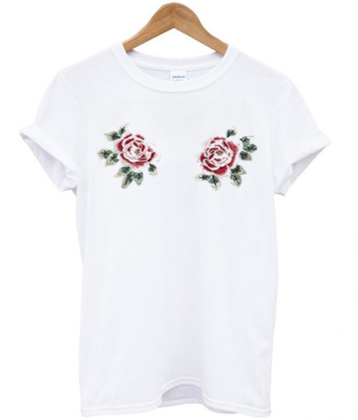 roses boobs t shirt