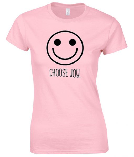 smiley choose joy t shirt