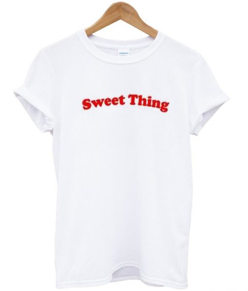 sweet thing slogan T shirt