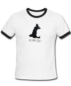 totoro graphic ringer t shirt