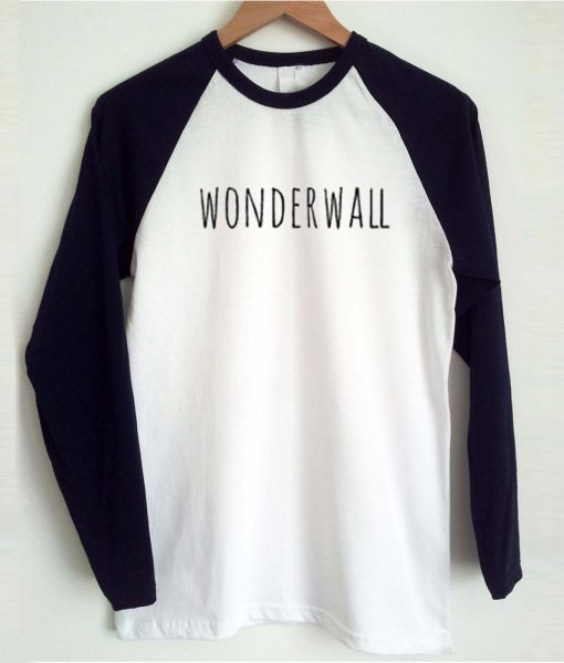 wonderwall baseball raglan t-shirt