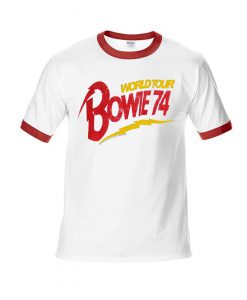 world tour bowie 74 ringer T-shirt