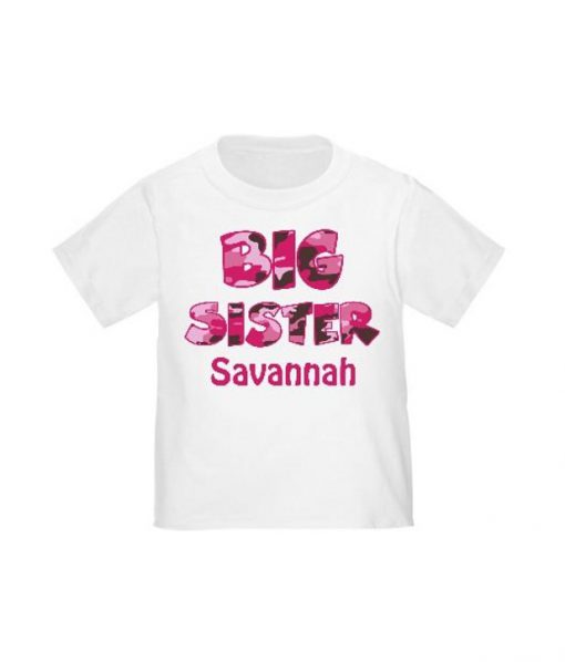 Big sister savannah t-shirt