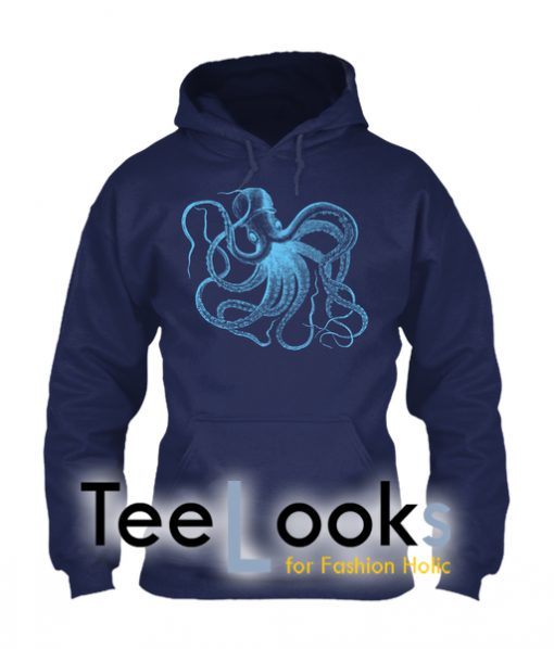 Blue Octopus Hoodie