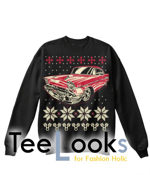 Classic Car ugly Christmas Sweatshirt