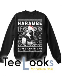 Harambe Loved Christmas Sweatshirt