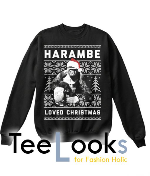 Harambe Loved Christmas Sweatshirt