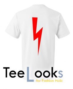 Red Lighting Bolt Back T-shirt