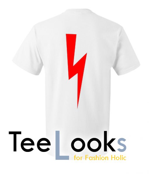 Red Lighting Bolt Back T-shirt