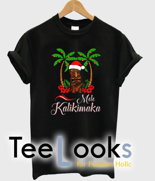 Tiki Mele Kalikimaka Merry Christmas T-Shirt
