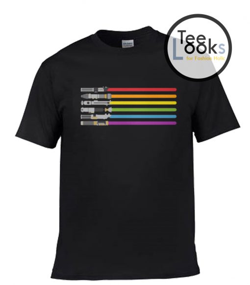Lightsaber Rainbow T-shirt
