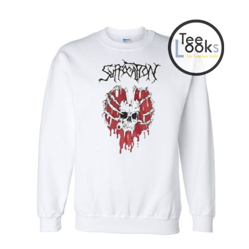 Suffocation Skeleton Heart Sweatshirt