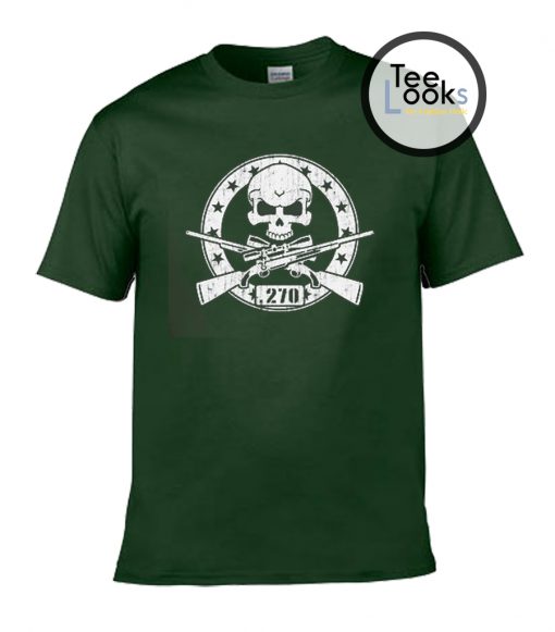 270 Rifle Skull T-shirt