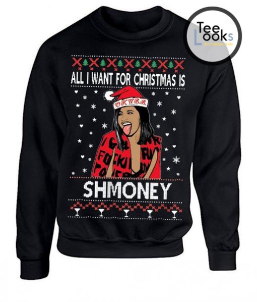 Cardi B Ugly Christmas Sweatshirt