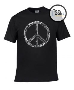 The Word Peace in 77 Languages T-shirt