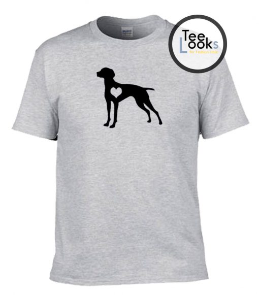 Vizsla Heart Dog T-Shirt