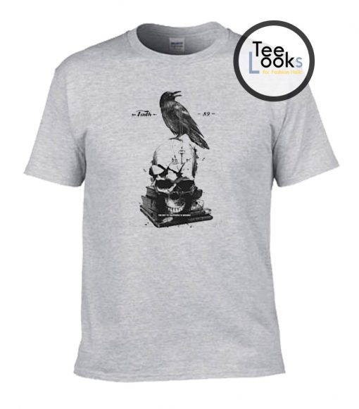 Black bird skulls T-shirt