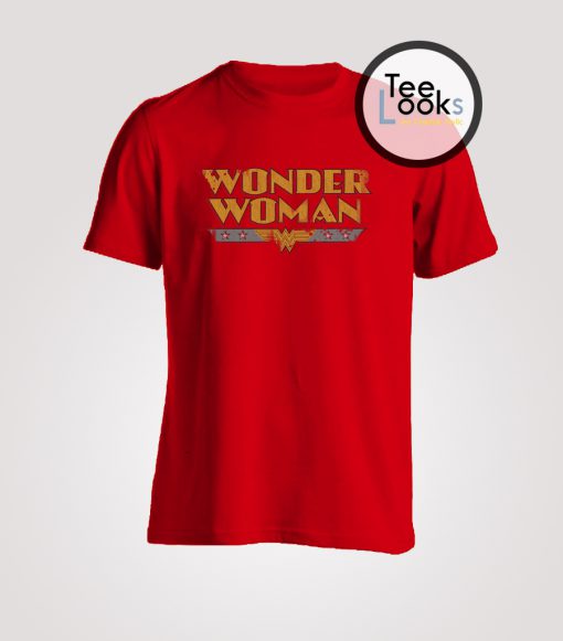 Wonder Woman Font T-shirt