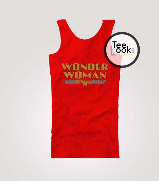 Wonder Woman Font Tanktop
