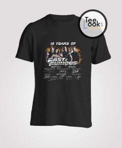 18 Years of Fast and Furious T-shirt