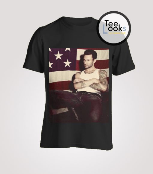 Adam Levine American Flag T-Shirt