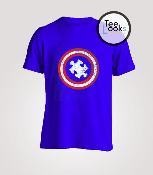 Captain America Puzzel T-shirt