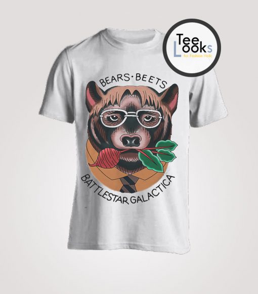 Funny Bears Beets Battlestar Galactica T-Shirt