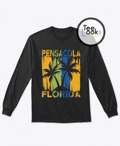 Pensacola Florida Beach Palm Trees Sweatshirt