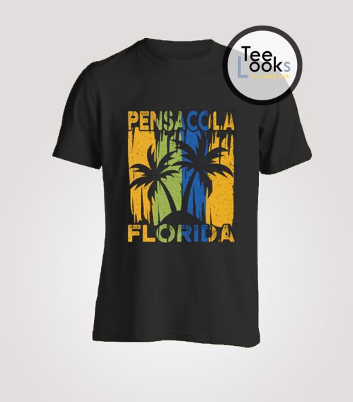 Pensacola Florida Beach Palm Trees T-shirt