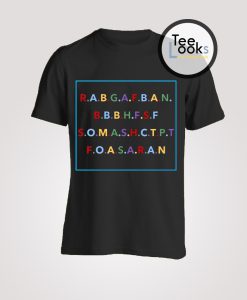 Rabgafban Alphabet T-Shirt