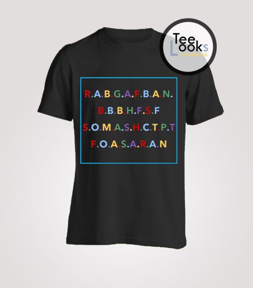 Rabgafban Alphabet T-Shirt