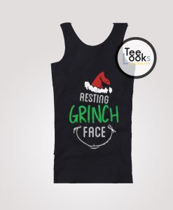 Resting Grinch Face Christmas Tank Top