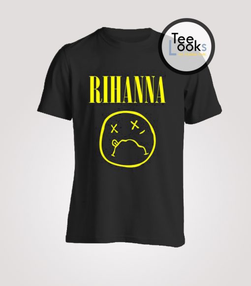 Rihanna Funny Nirvana Parody T-Shirt