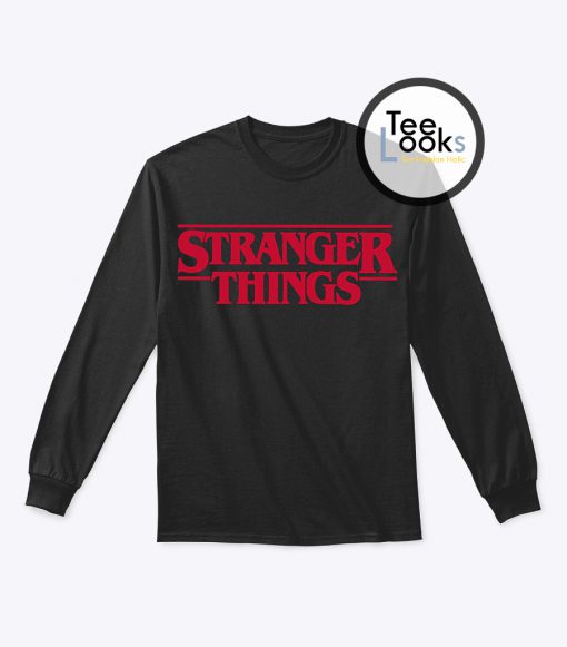 Stranger Things Font Netflix Sweatshirt