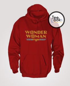Wonder Woman Vintage Font Logo Hoodie
