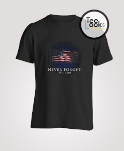 911 Never Forget USA Flag T-Shirt