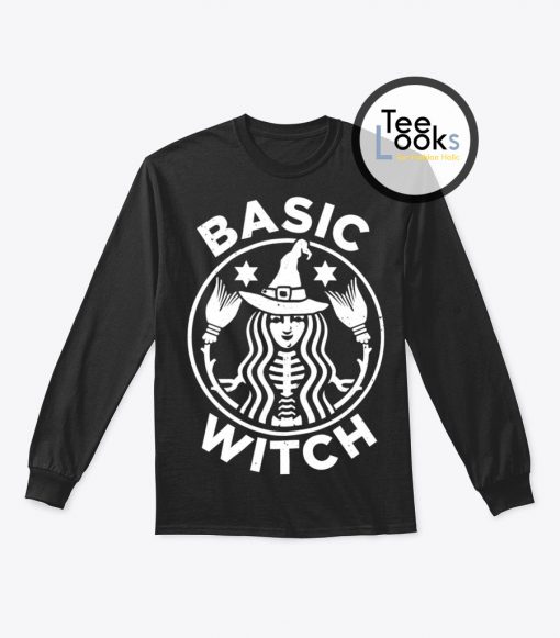 Basic Witch Funny Halloween Sweatshirt