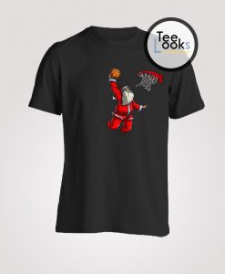 Basketball Santa Christmas Hat Ball T-Shirt